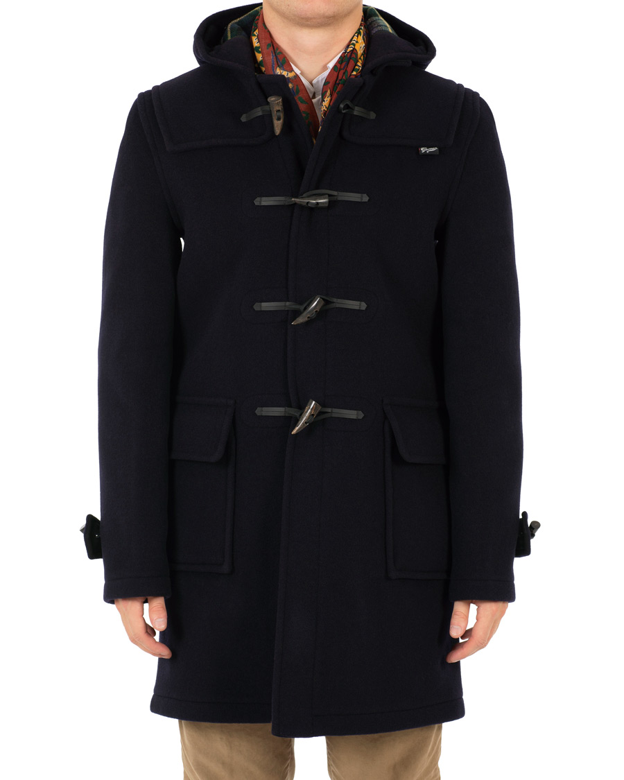 Homme | Manteaux Et Vestes | Gloverall | Morris Duffle Coat Navy/Dress Gordon