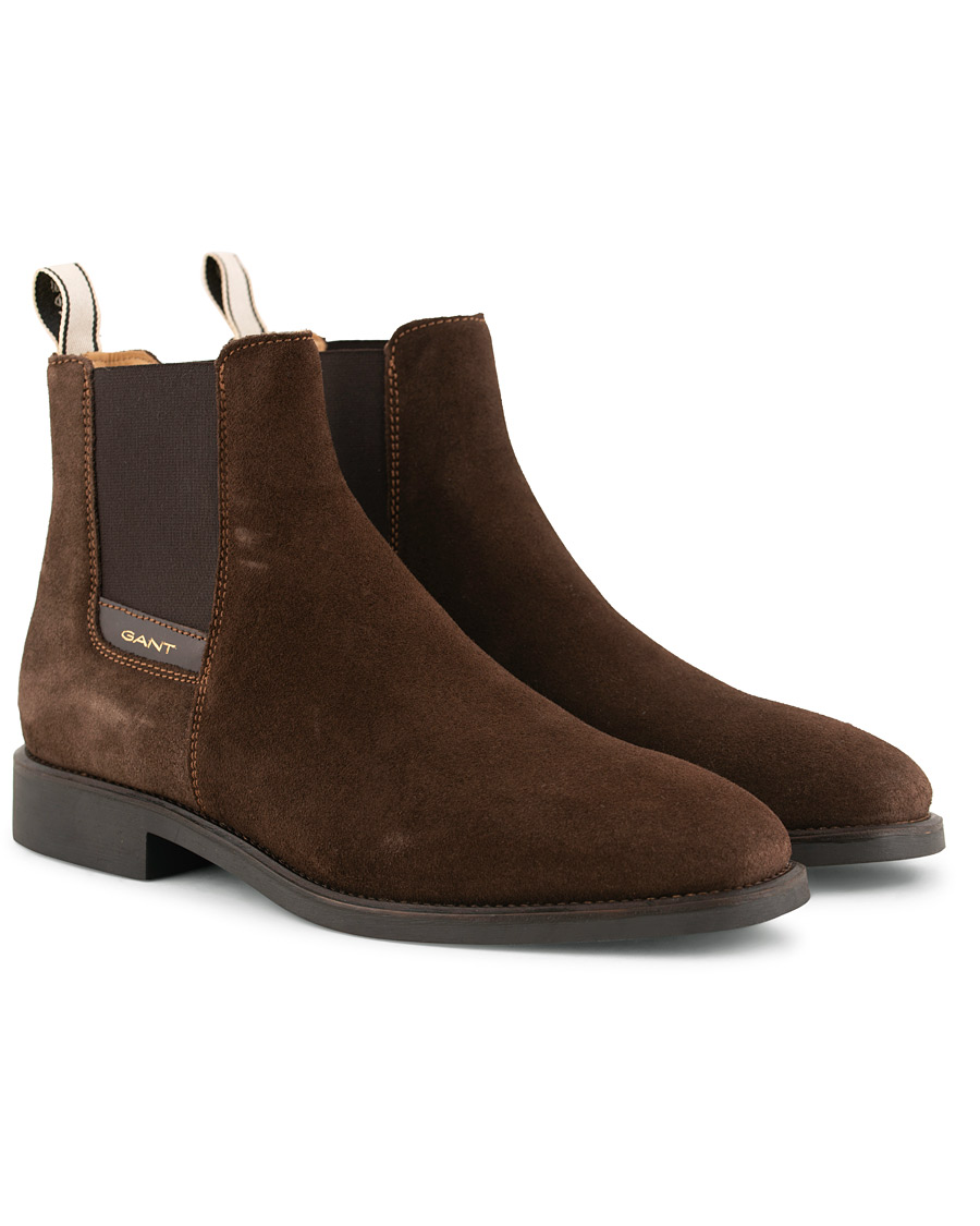 Homme | GANT James Chelsea Boot Dark Brown Suede | GANT | James Chelsea Boot Dark Brown Suede