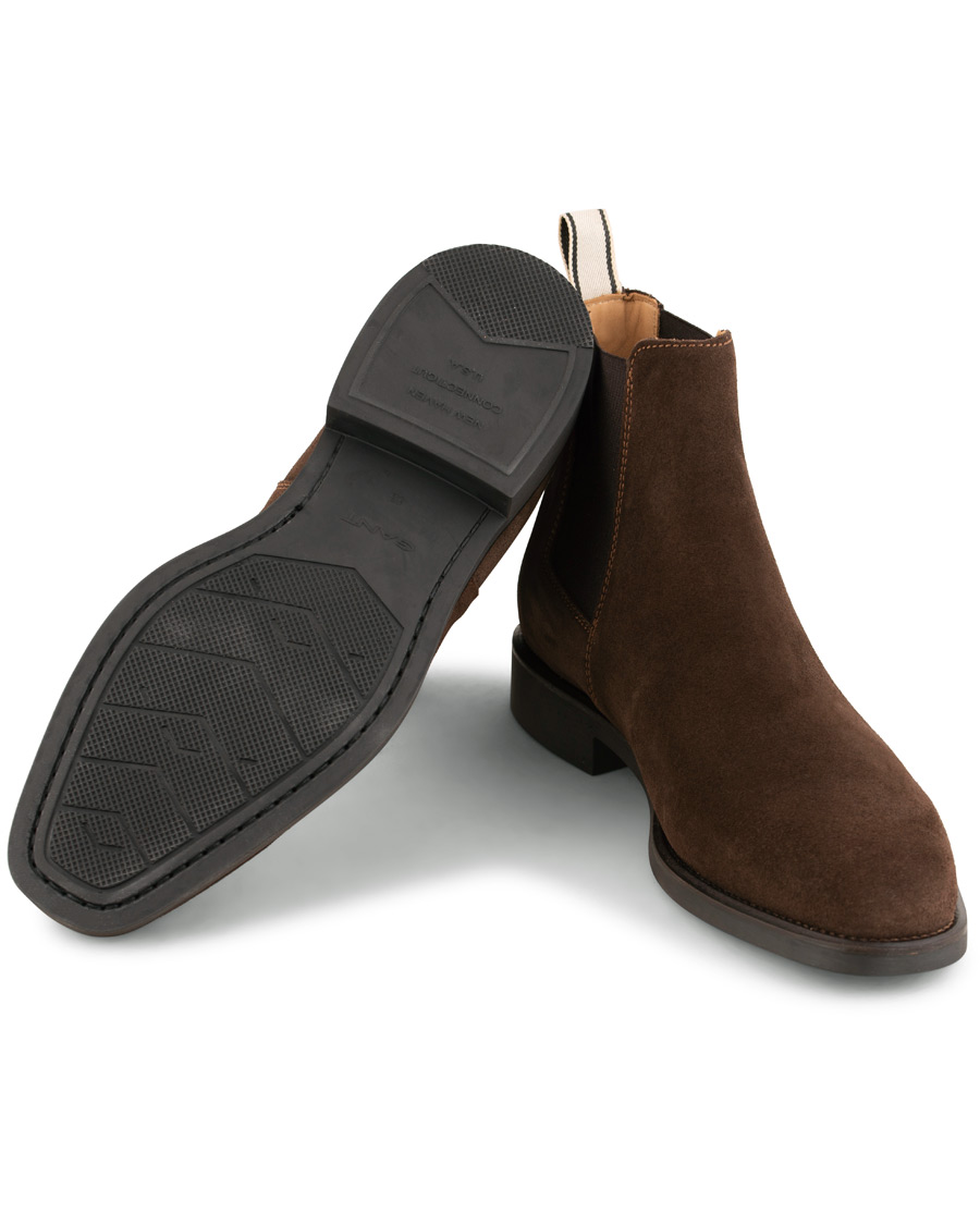 Homme | GANT James Chelsea Boot Dark Brown Suede | GANT | James Chelsea Boot Dark Brown Suede