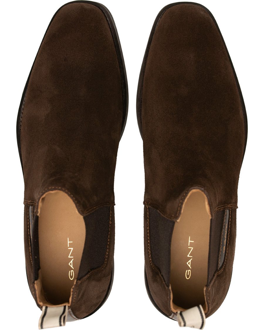 Homme | GANT James Chelsea Boot Dark Brown Suede | GANT | James Chelsea Boot Dark Brown Suede