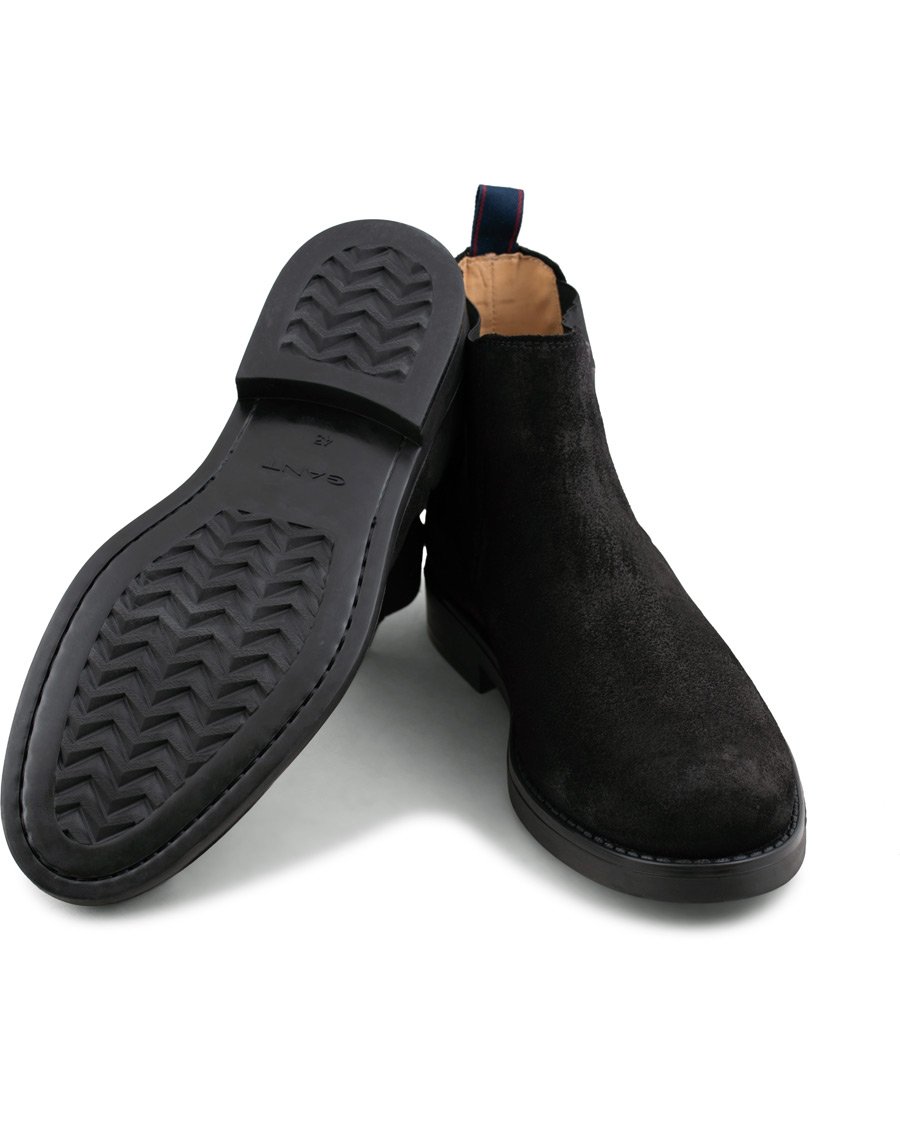 Homme | GANT Oscar Chelsea Boot Black Suede | GANT | Oscar Chelsea Boot Black Suede