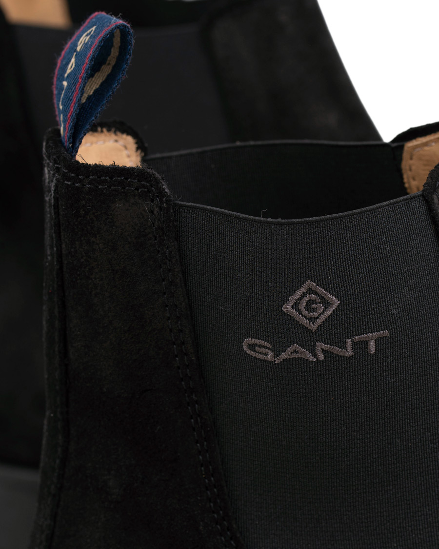 Homme | GANT Oscar Chelsea Boot Black Suede | GANT | Oscar Chelsea Boot Black Suede