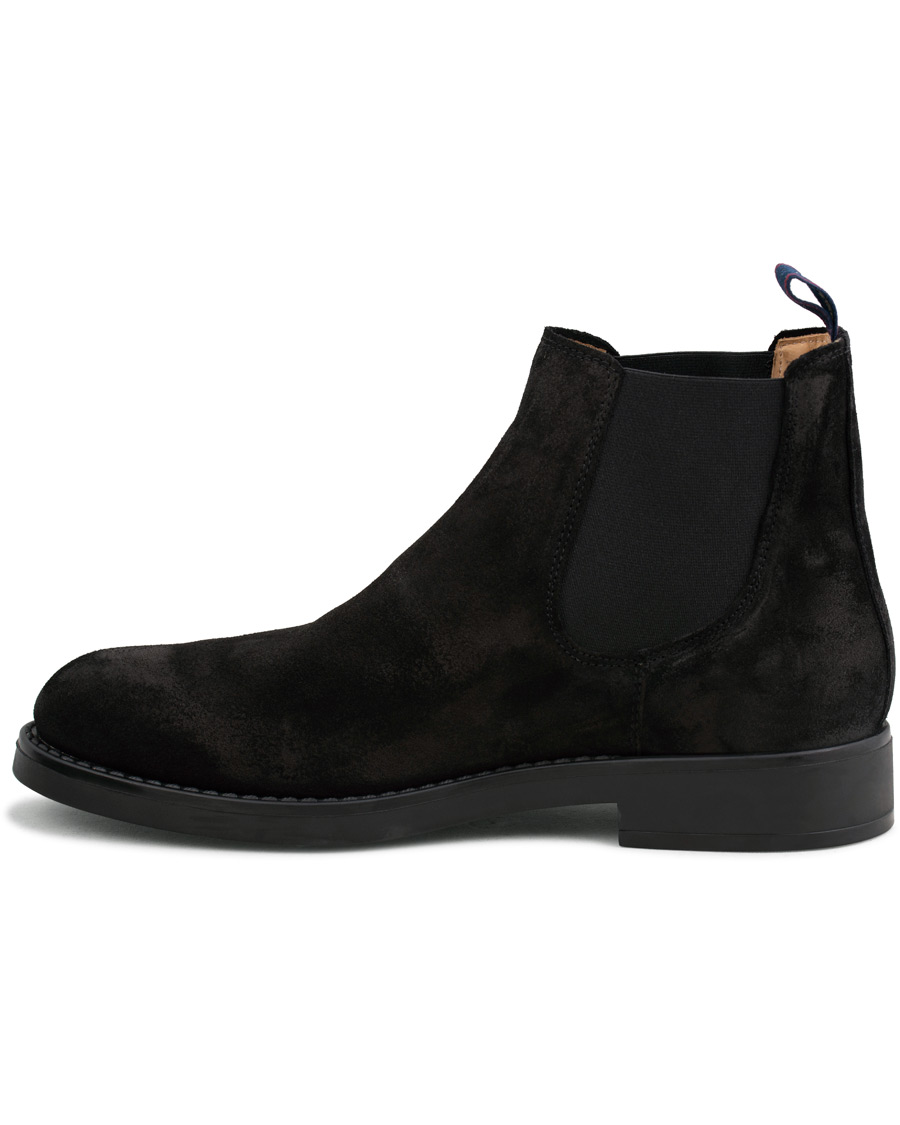 Homme | GANT Oscar Chelsea Boot Black Suede | GANT | Oscar Chelsea Boot Black Suede