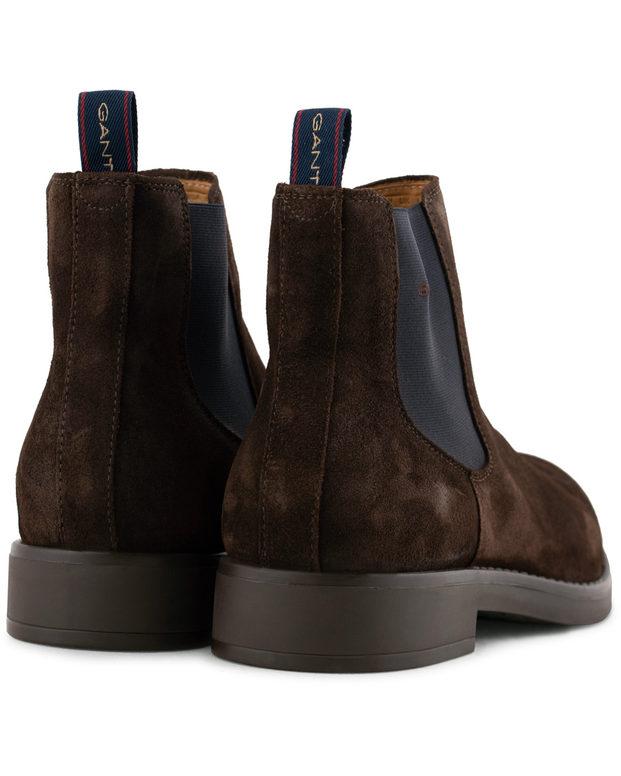Homme | GANT Oscar Chelsea Boot Dark Brown Suede | GANT | Oscar Chelsea Boot Dark Brown Suede