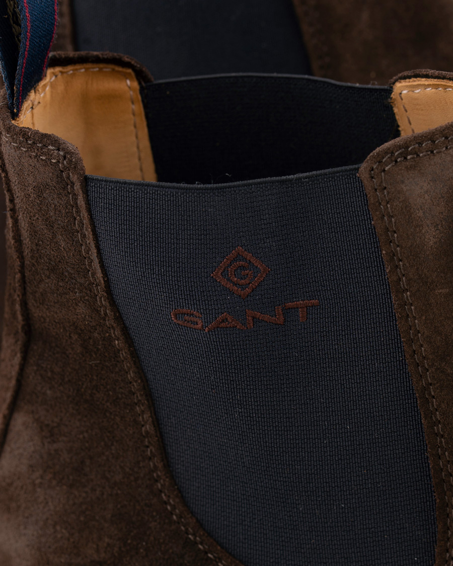 Homme | GANT Oscar Chelsea Boot Dark Brown Suede | GANT | Oscar Chelsea Boot Dark Brown Suede