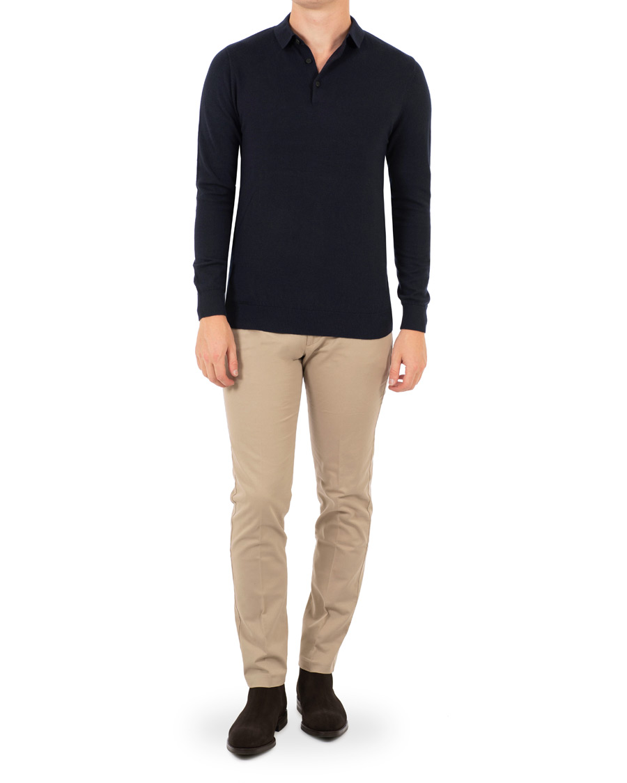 Homme | Pulls Et Tricots | Lexington | Riley Knitted Rugger Deep Marine Blue