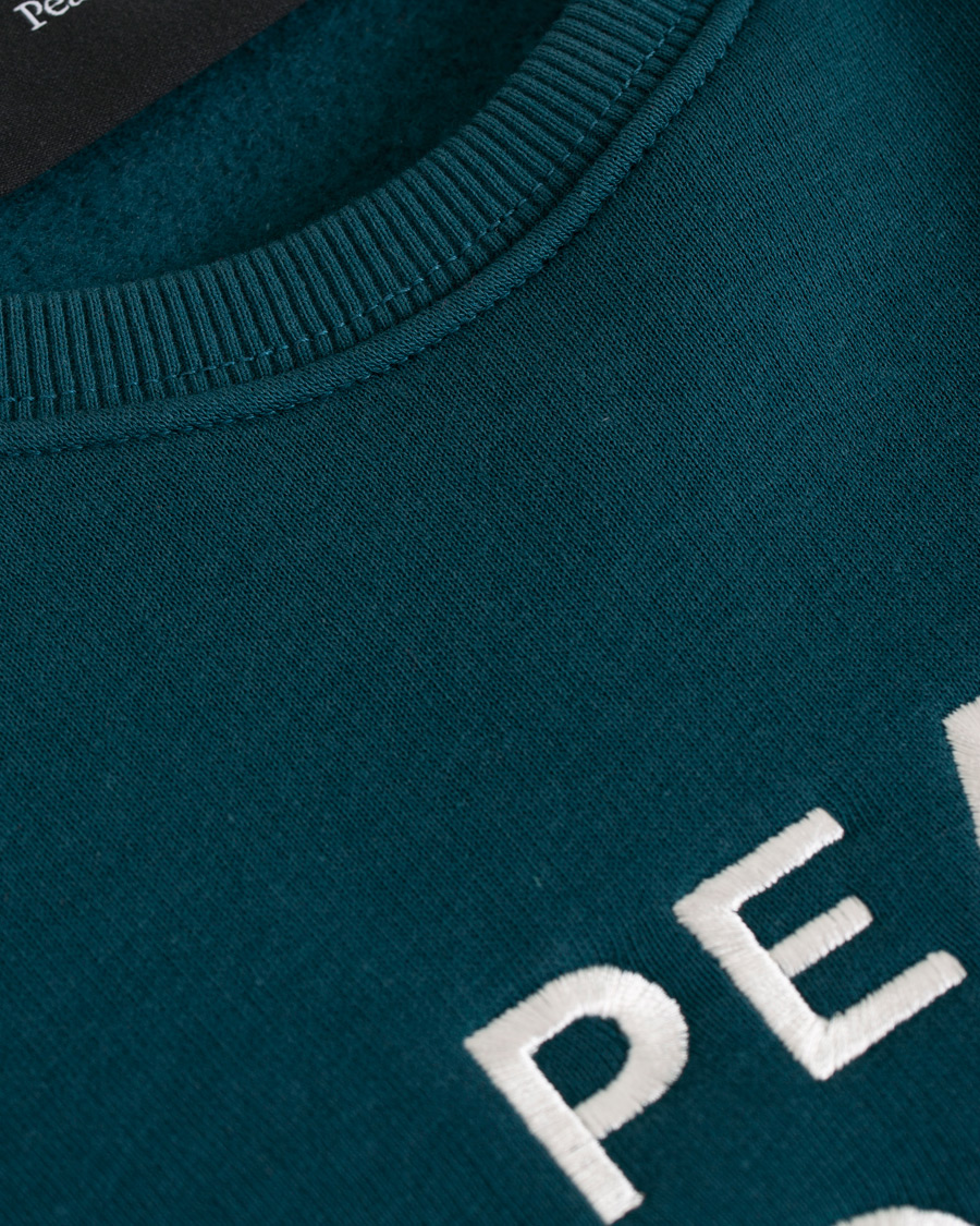 Homme | Pulls Et Tricots | Peak Performance | Logo Crew Neck Sweatshirt Teal Extreme