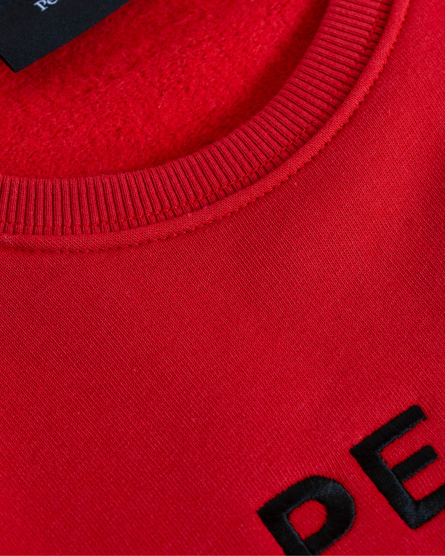 Homme | Pulls Et Tricots | Peak Performance | Logo Crew Neck Sweatshirt Red