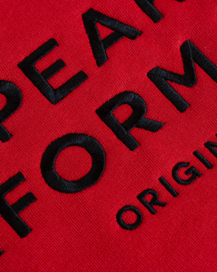 Homme | Pulls Et Tricots | Peak Performance | Logo Crew Neck Sweatshirt Red