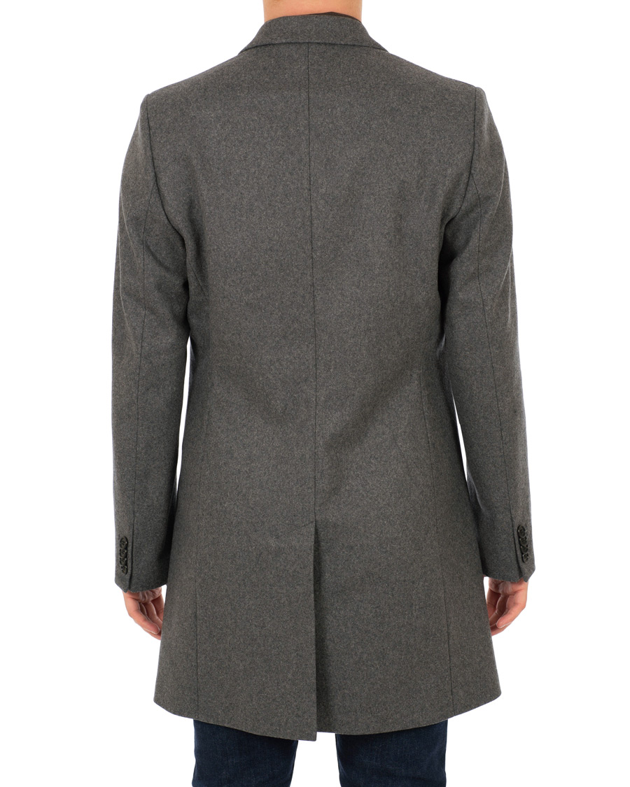 Homme | Manteaux Et Vestes | J.Lindeberg | Wolger Compact Melton Coat Dark Grey Melange