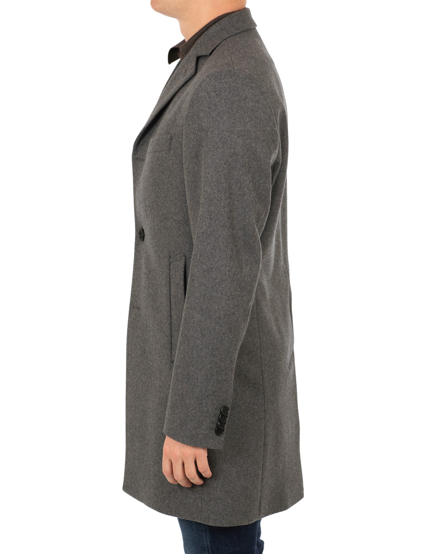 Homme | Manteaux Et Vestes | J.Lindeberg | Wolger Compact Melton Coat Dark Grey Melange