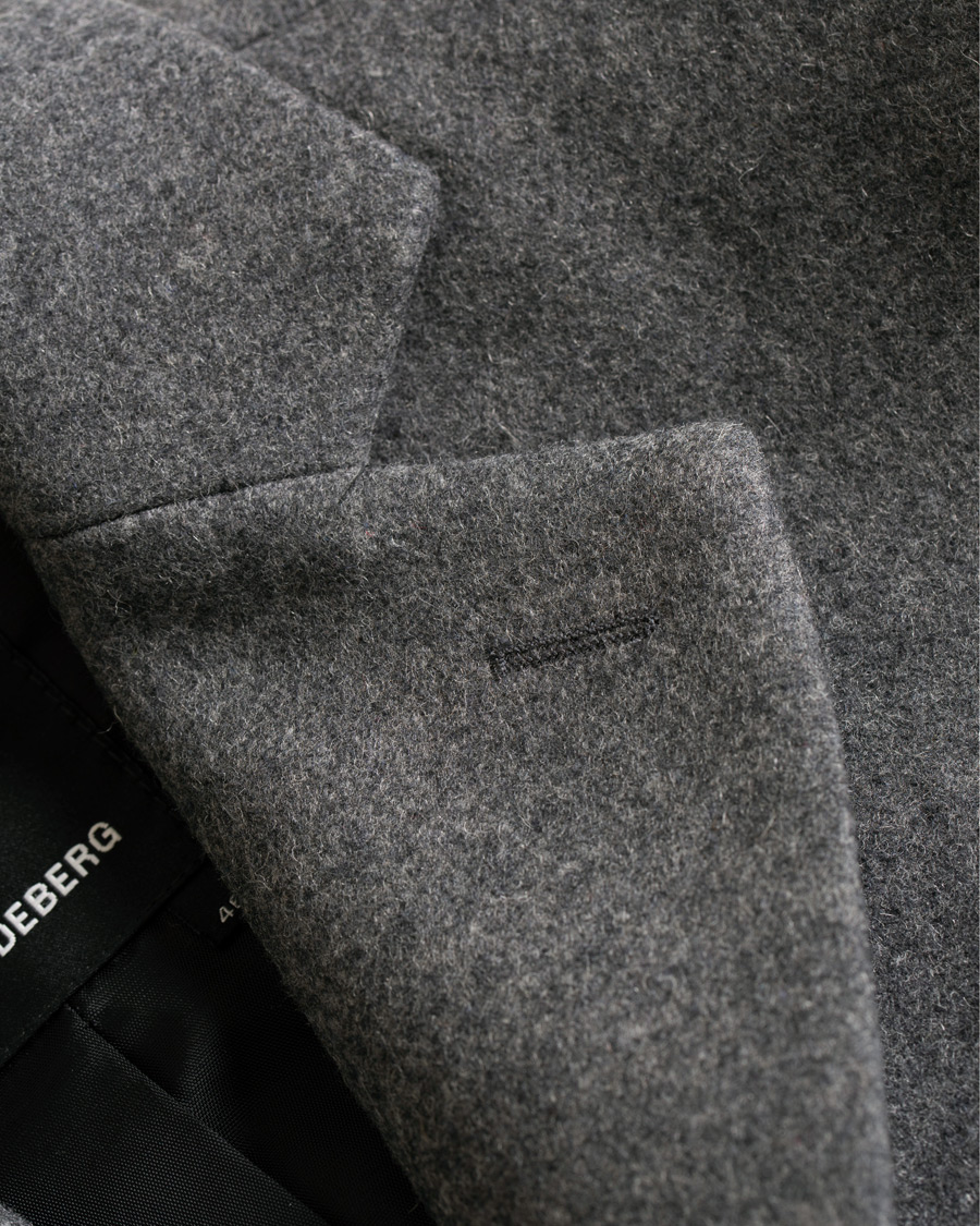 Homme | Manteaux Et Vestes | J.Lindeberg | Wolger Compact Melton Coat Dark Grey Melange