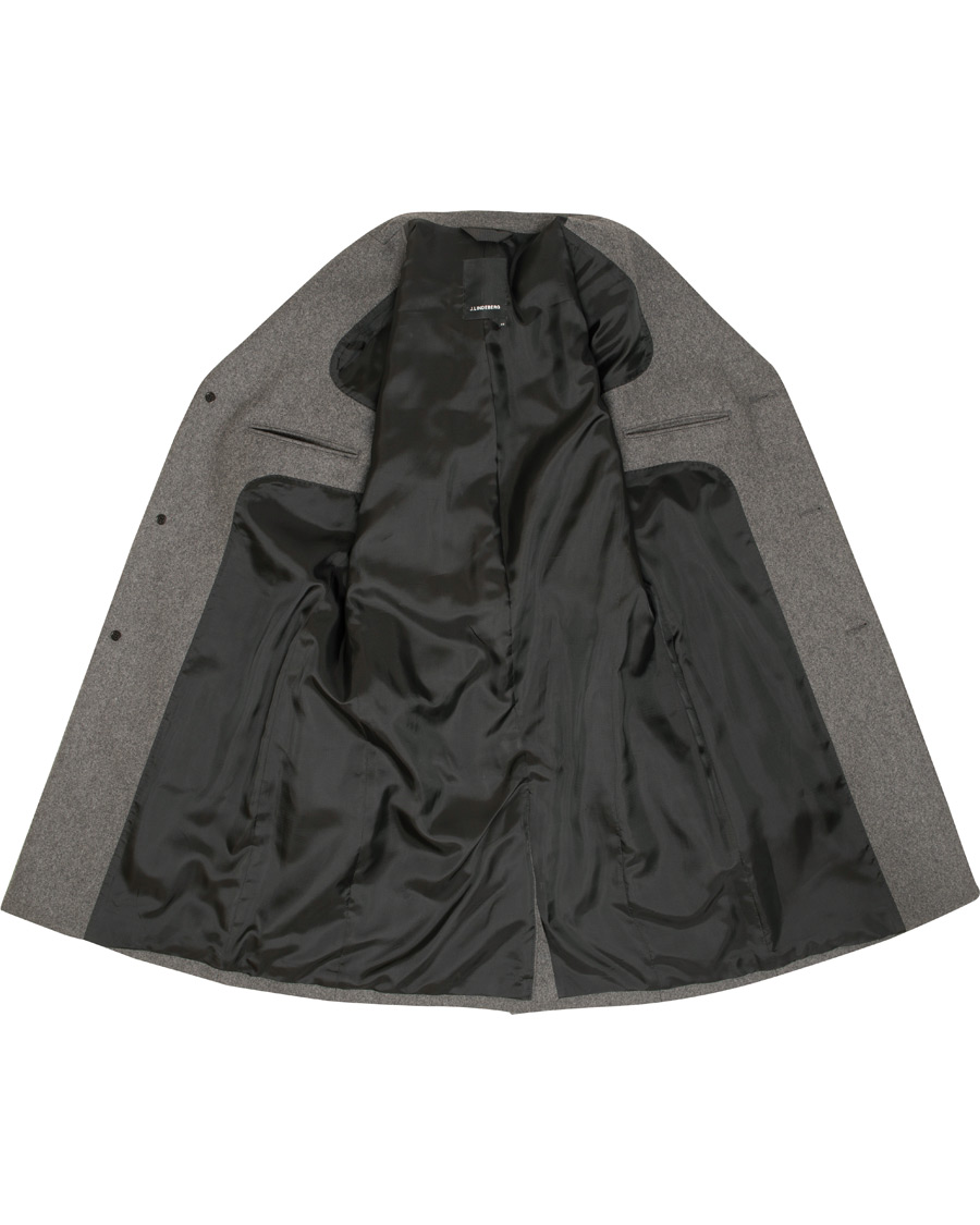 Homme | Manteaux Et Vestes | J.Lindeberg | Wolger Compact Melton Coat Dark Grey Melange