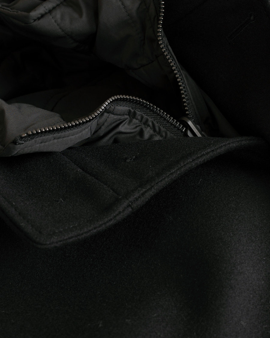 Homme | Manteaux Et Vestes | J.Lindeberg | Gavin Stand Up Collar Compact Melton Coat Black