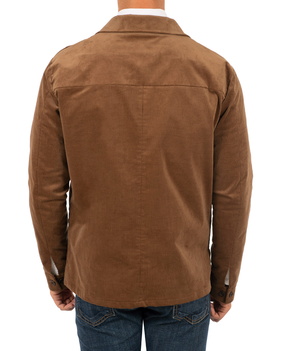 Homme | Manteaux Et Vestes | J.Lindeberg | Jason Zip Corduroy Shirt Jacket Bison