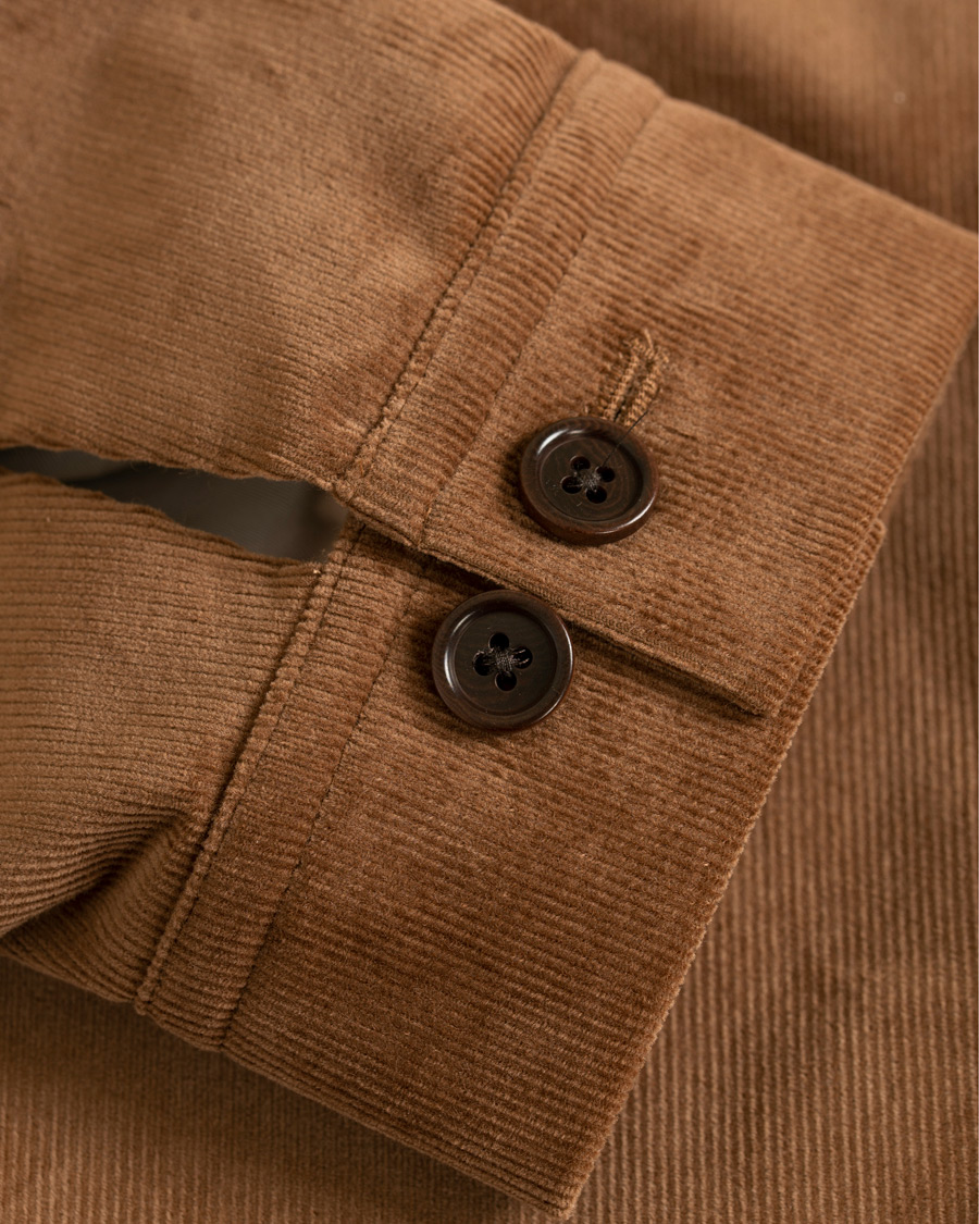 Homme | Manteaux Et Vestes | J.Lindeberg | Jason Zip Corduroy Shirt Jacket Bison