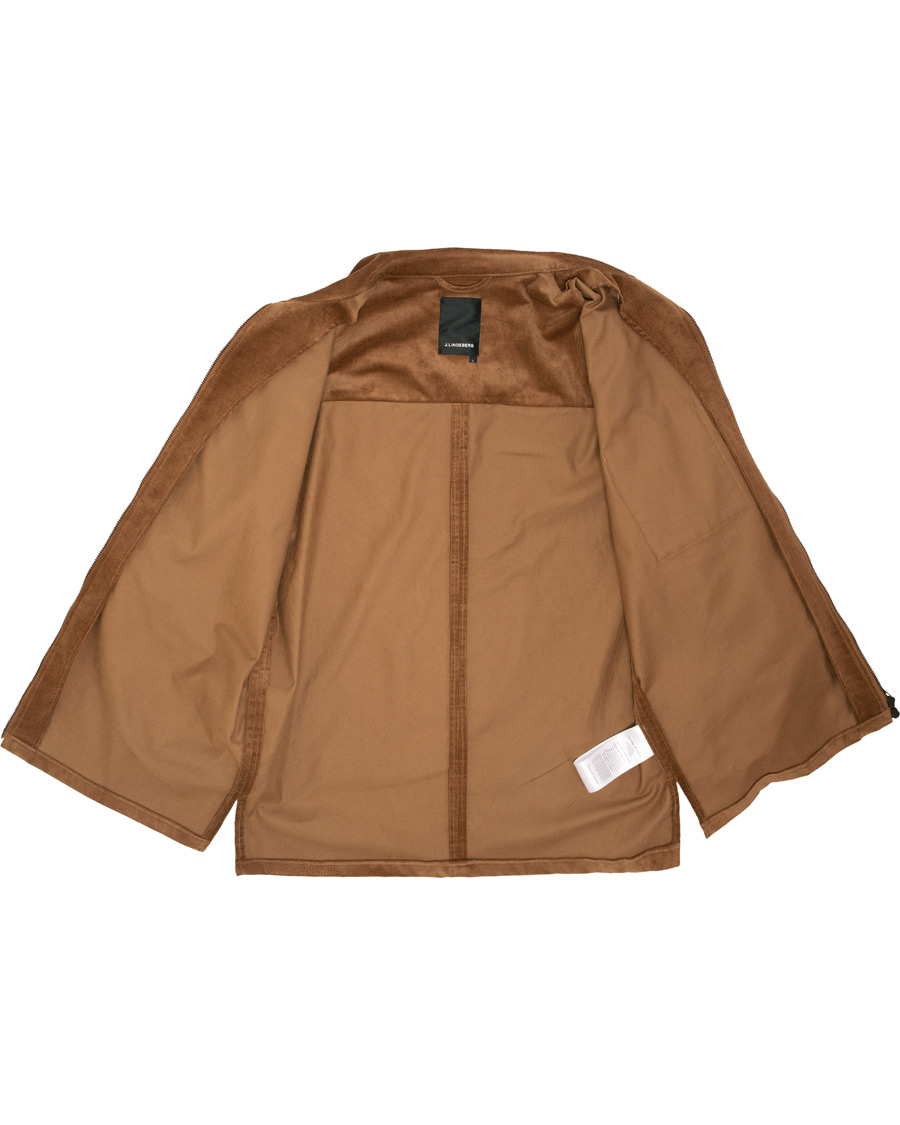 Homme | Manteaux Et Vestes | J.Lindeberg | Jason Zip Corduroy Shirt Jacket Bison