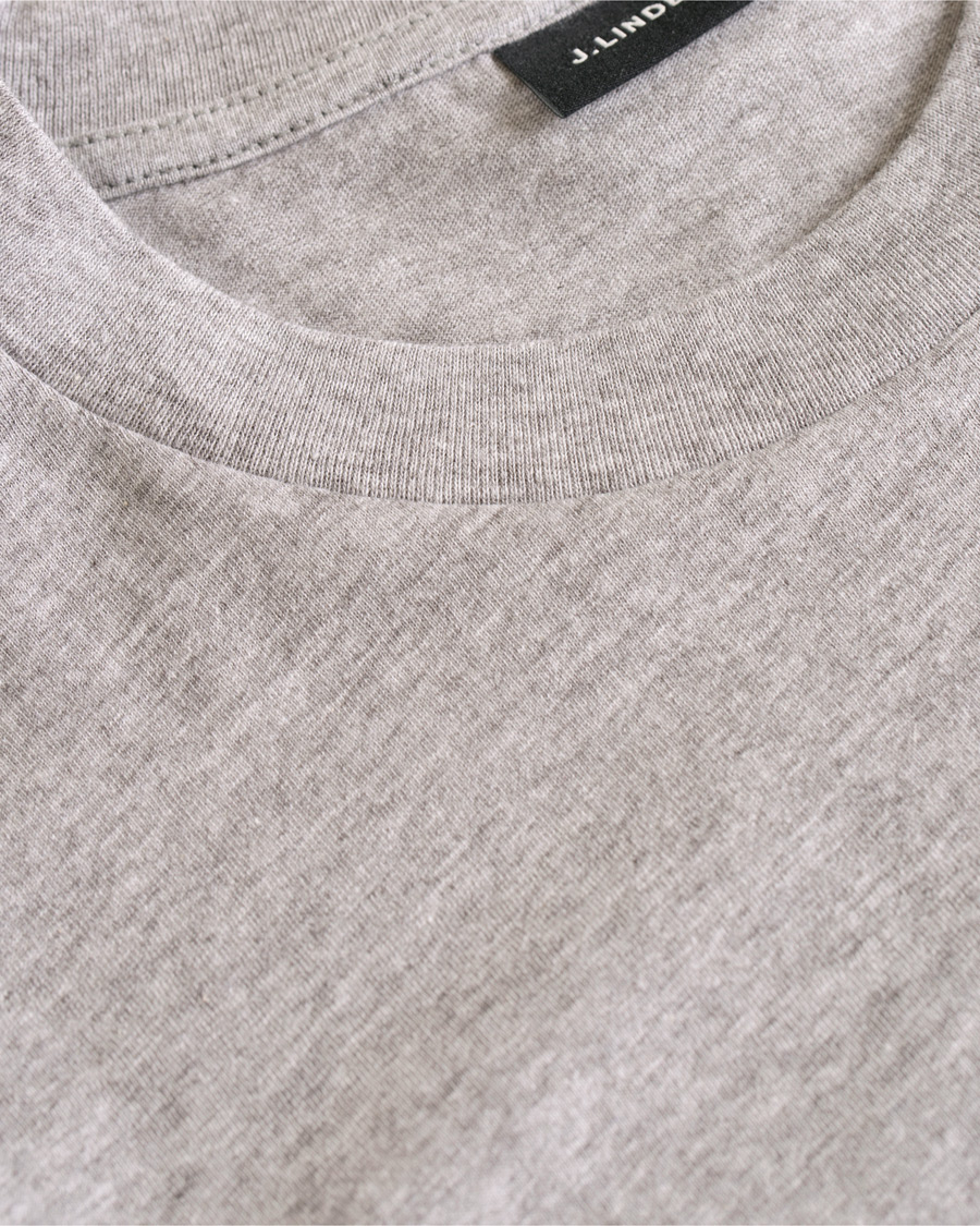 Homme | T-shirts | J.Lindeberg | Bridge Crew Neck Tee Grey