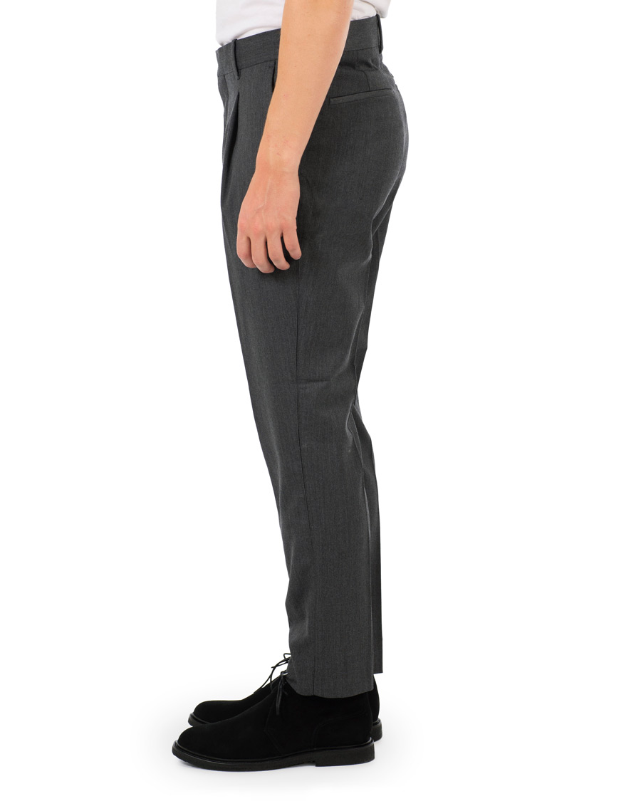 Homme | Pantalons | J.Lindeberg | Mike Pleated Trousers Grey Melange