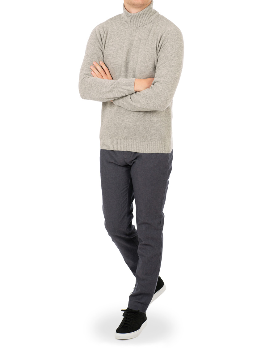 Homme | Pantalons | J.Lindeberg | Chaze Flannel Twill Trousers Midnight