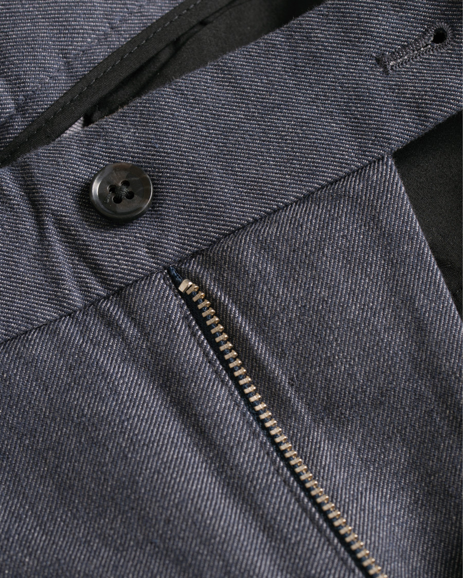 Homme | Pantalons | J.Lindeberg | Chaze Flannel Twill Trousers Midnight