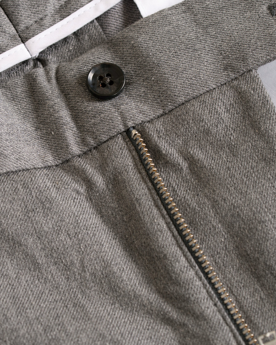 Homme | Pantalons | J.Lindeberg | Chaze Flannel Twill Trousers Grey Melange
