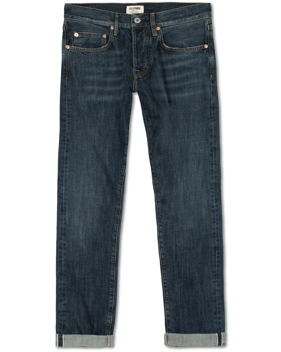 Homme | Jeans | C.O.F. Studio | M3 Regular Tapered Fit Selvedge Jeans 3 Months Blue