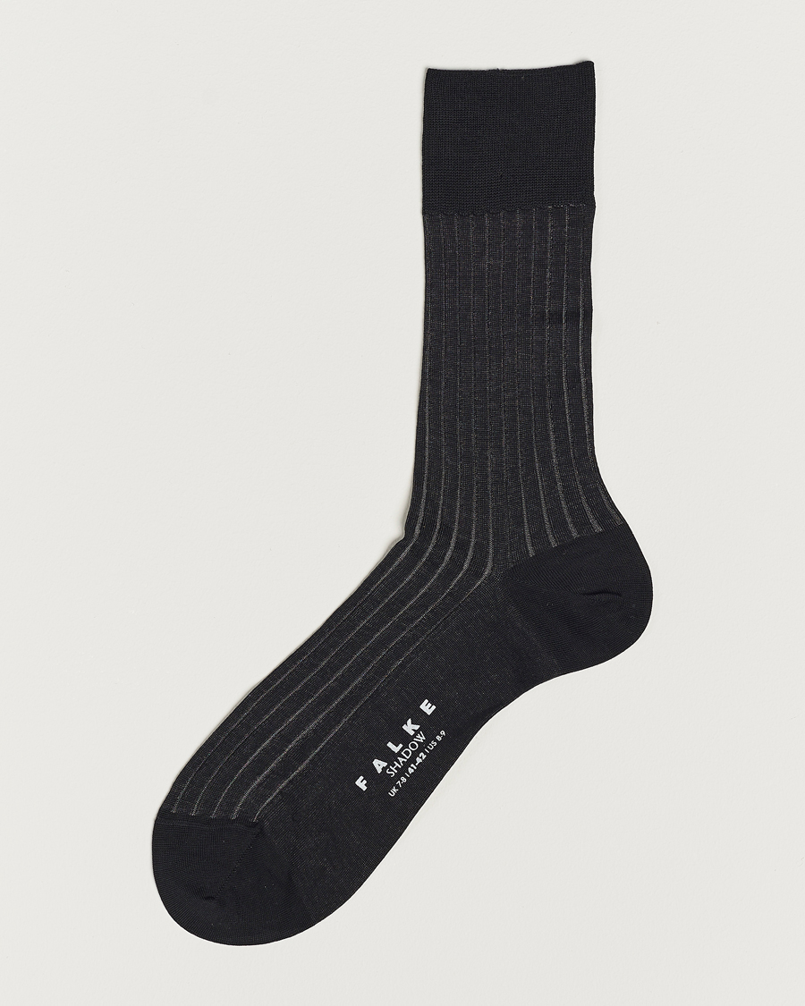 Homme | Sous-Vêtements Et Chaussettes | Falke | Shadow Stripe Sock Grey/White