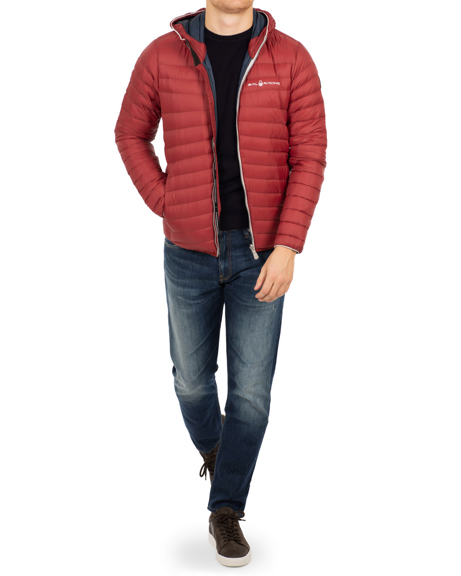 Heren | Jassen | Sail Racing | Link Down Hooded Jacket Burgundy Red