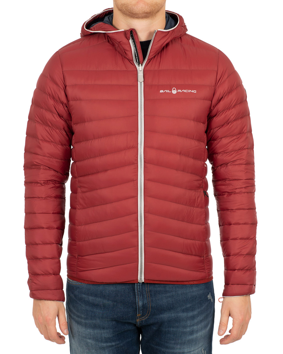 Heren | Jassen | Sail Racing | Link Down Hooded Jacket Burgundy Red