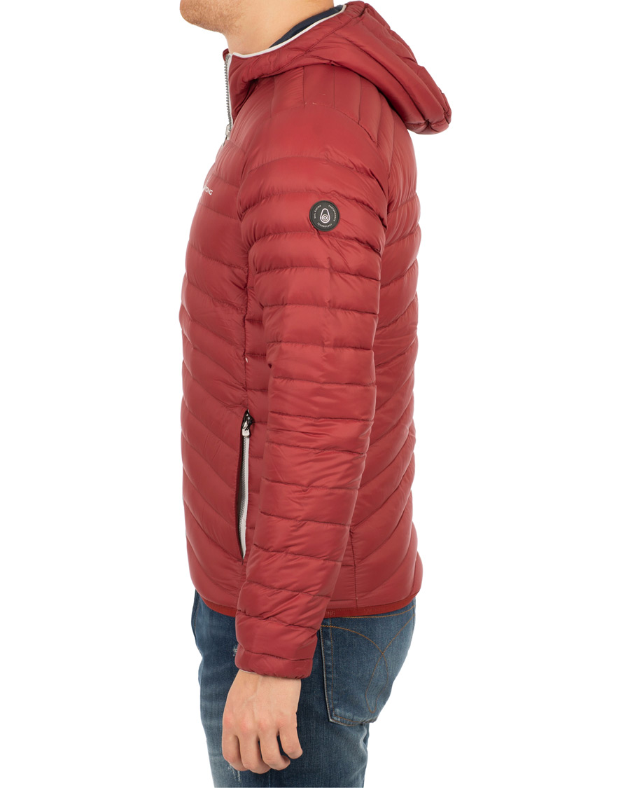 Heren | Jassen | Sail Racing | Link Down Hooded Jacket Burgundy Red