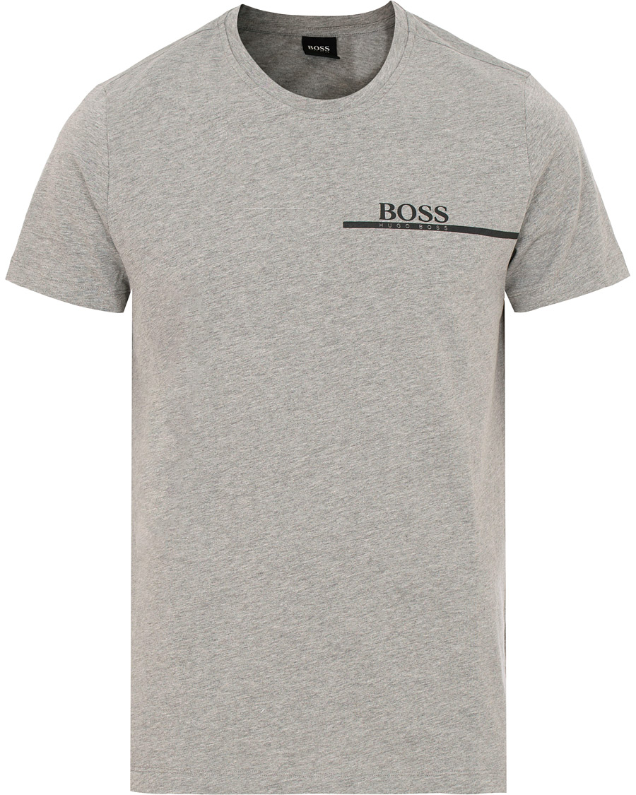 Homme | T-shirts | BOSS BLACK | BOSS Logo T-shirt Light Grey