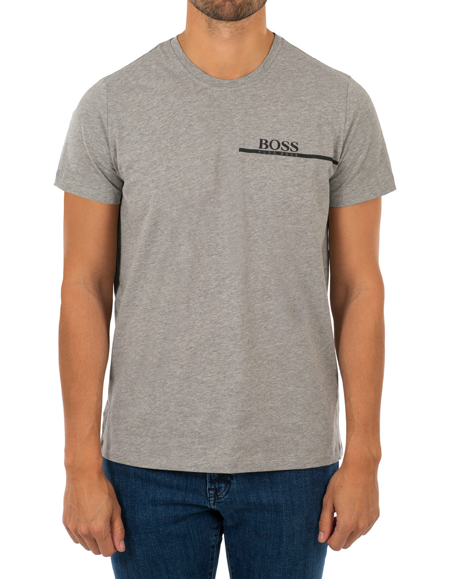 Homme | T-shirts | BOSS BLACK | BOSS Logo T-shirt Light Grey