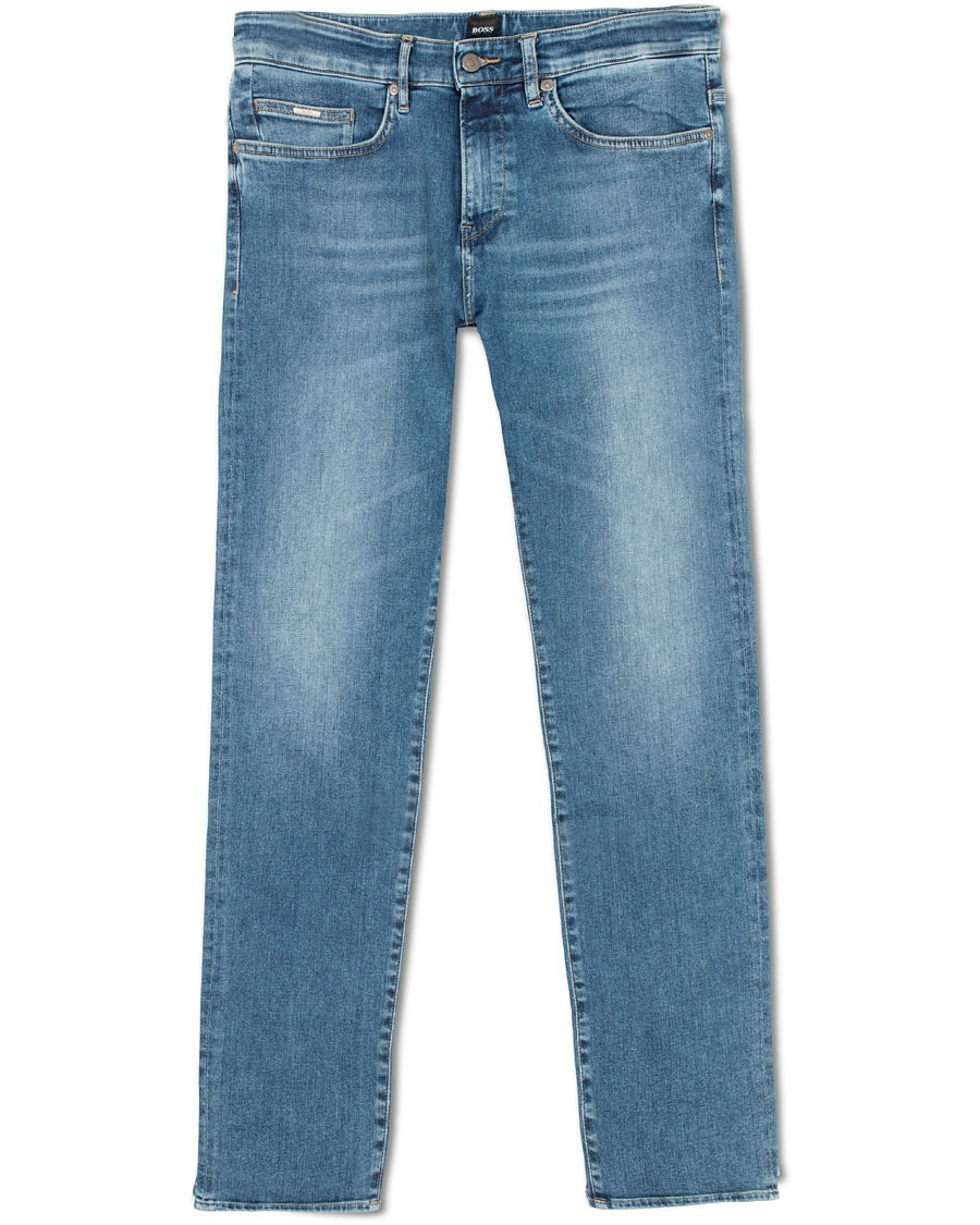 Homme | Jeans | BOSS BLACK | BOSS Delaware Candiani Stretch Jeans Light Blue