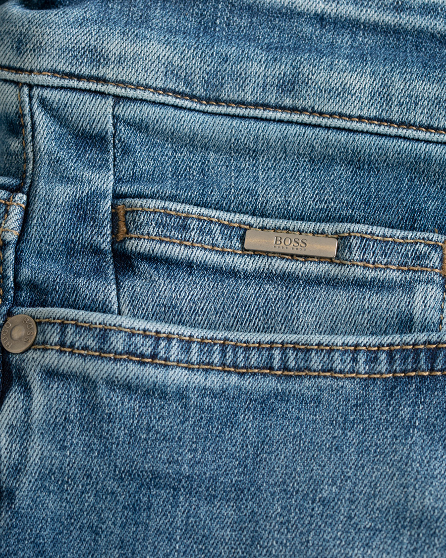 Homme | Jeans | BOSS BLACK | BOSS Delaware Candiani Stretch Jeans Light Blue