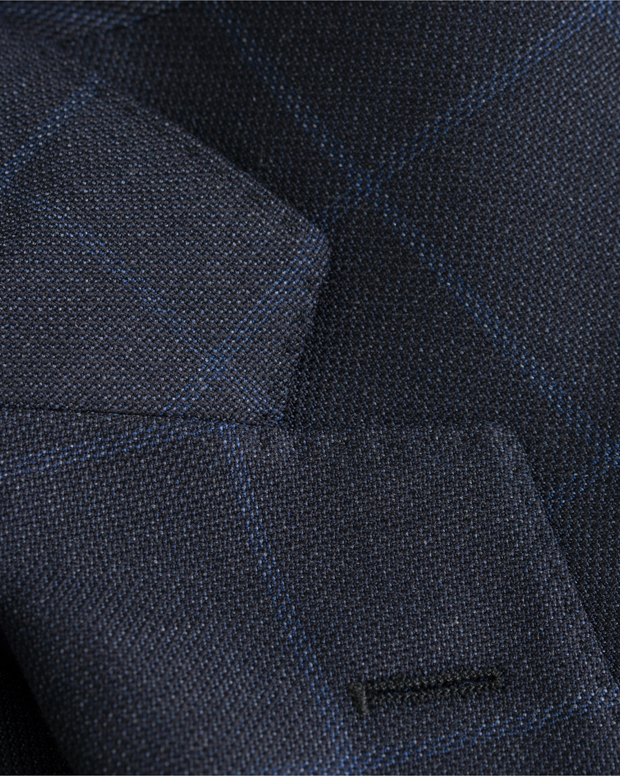 Homme | Costumes | BOSS BLACK | BOSS Johnstons/Lenon Check Wool Suit Open Blue