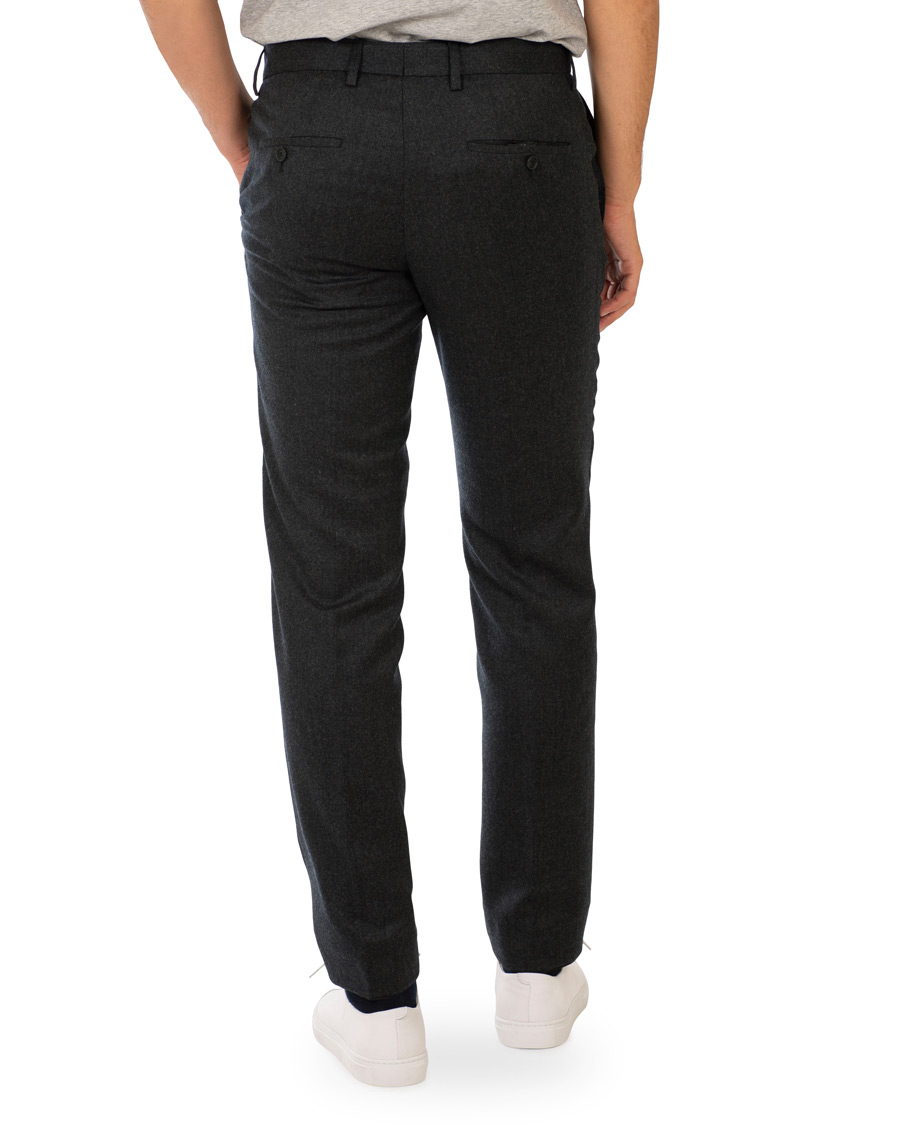 Heren | Broeken | BOSS BLACK | BOSS Gains Washable Stretch Flannel Trousers Open Grey