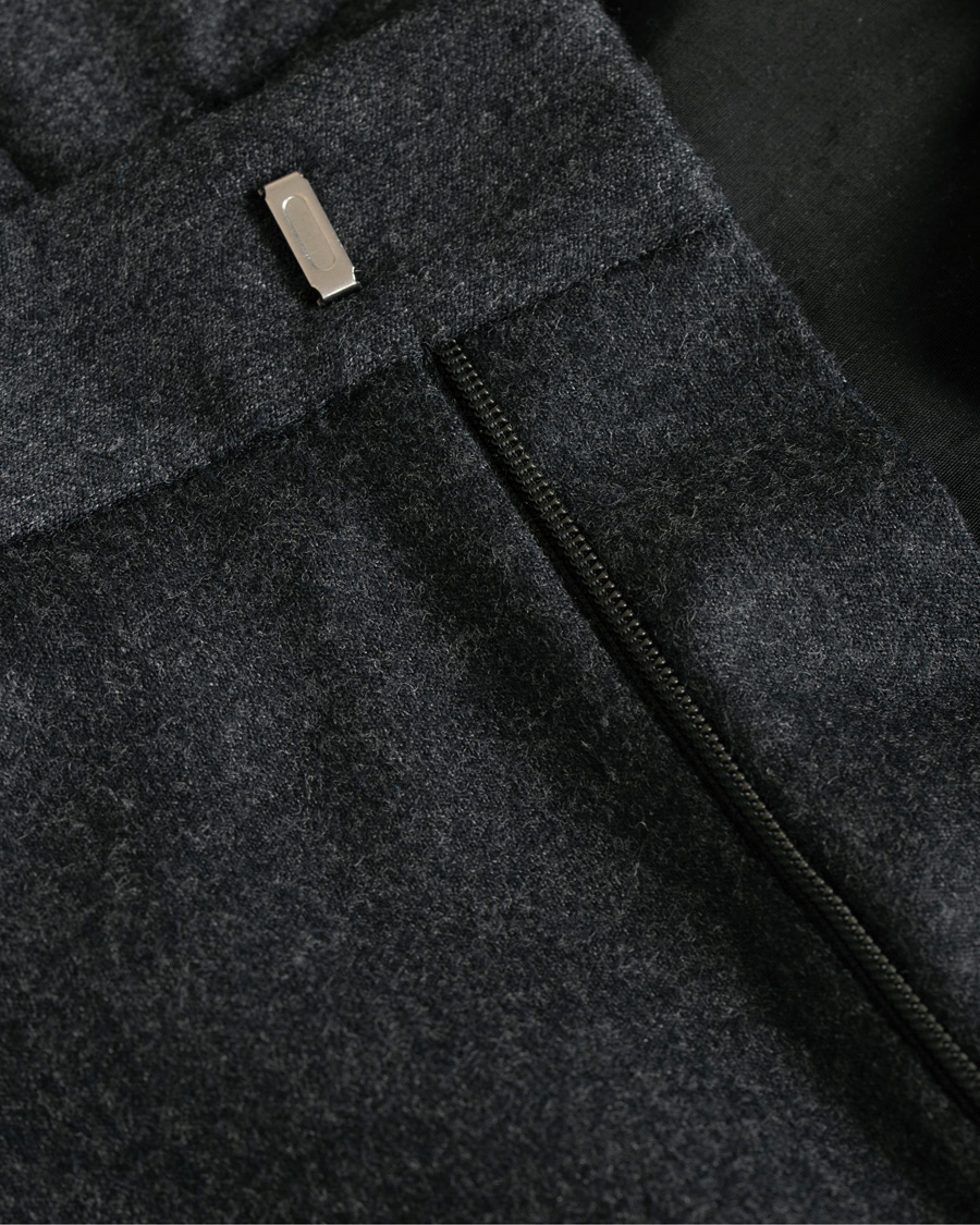 Heren | Broeken | BOSS BLACK | BOSS Gains Washable Stretch Flannel Trousers Open Grey