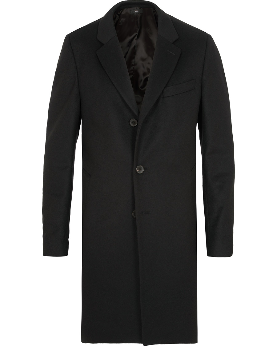 Heren | Jassen | BOSS BLACK | BOSS Nye Wool/Cashmere Coat Black