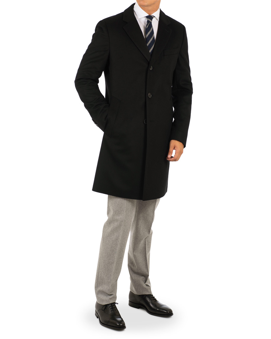 Heren | Jassen | BOSS BLACK | BOSS Nye Wool/Cashmere Coat Black
