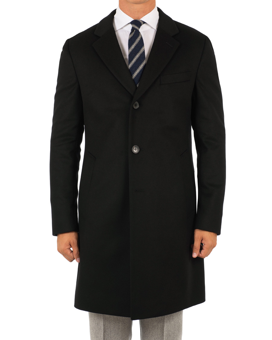 Heren | Jassen | BOSS BLACK | BOSS Nye Wool/Cashmere Coat Black