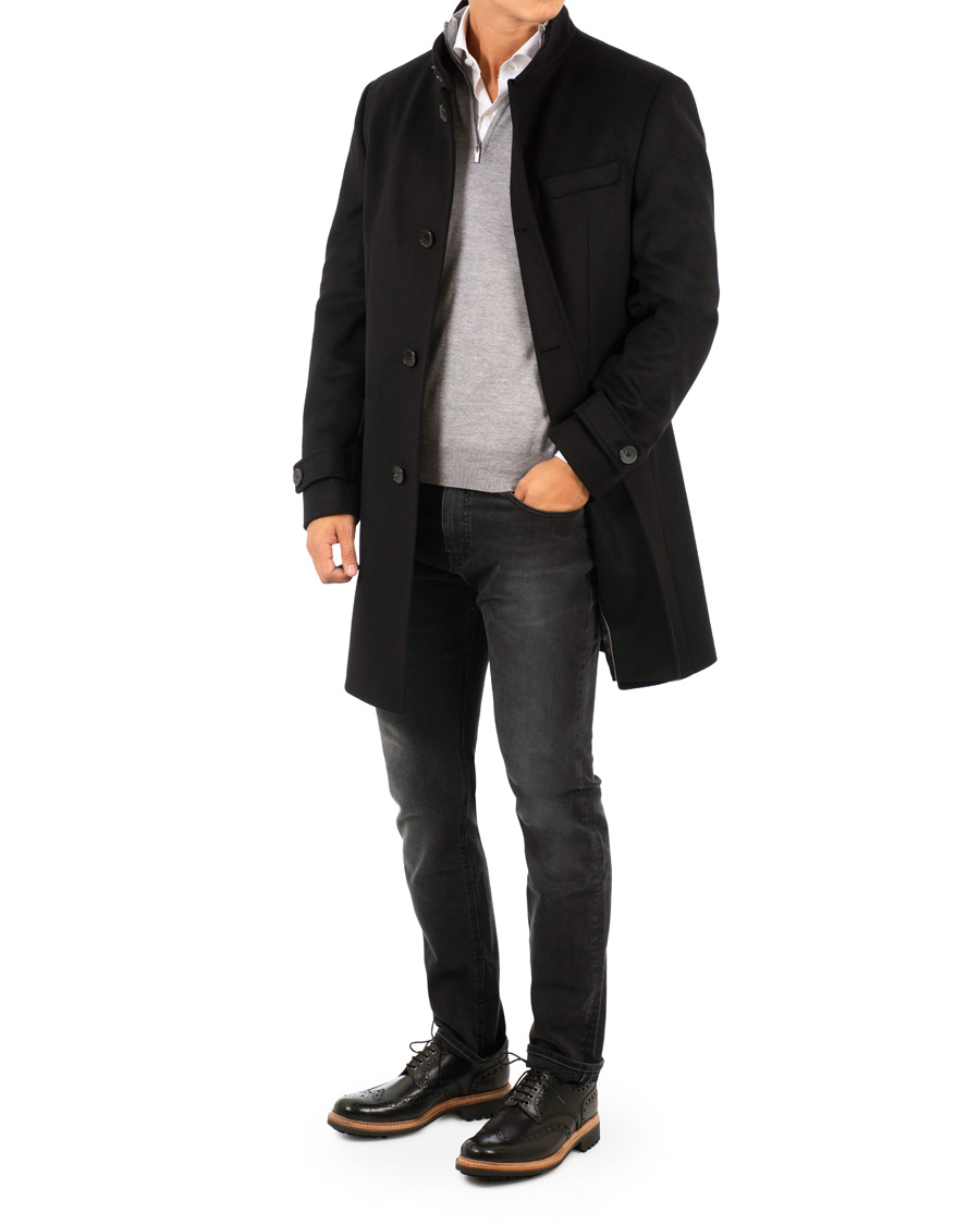 Homme | Manteaux Et Vestes | BOSS BLACK | BOSS Sintrax Wool/Cashmere Coat Black