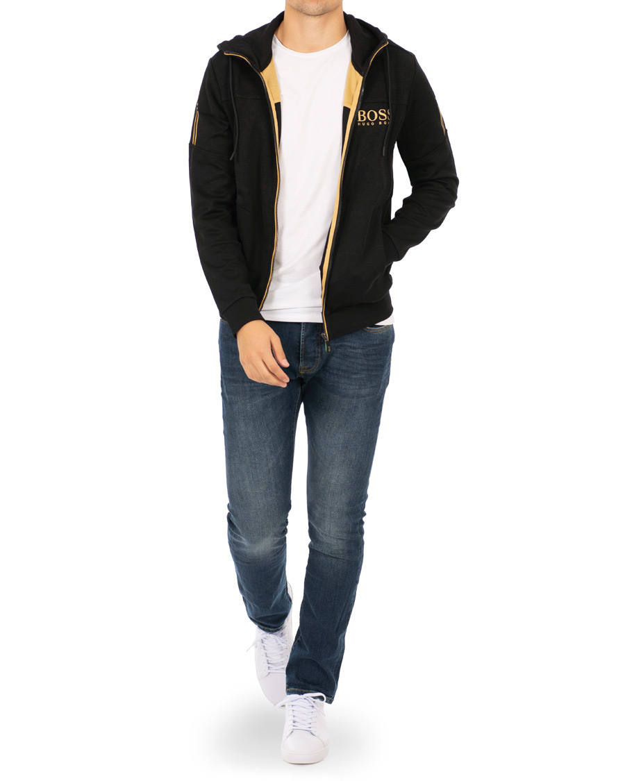 Homme | Pulls Et Tricots | BOSS GREEN | BOSS Athleisure Saggy Full Zip Hoodie Black