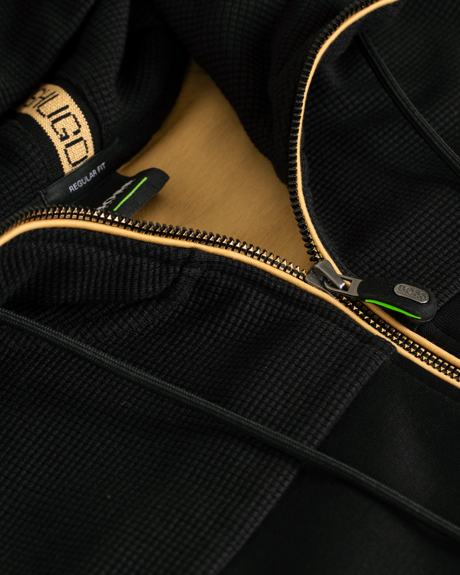 Homme | Pulls Et Tricots | BOSS GREEN | BOSS Athleisure Saggy Full Zip Hoodie Black