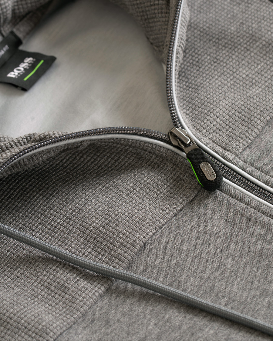 Homme | Pulls Et Tricots | BOSS GREEN | BOSS Athleisure Saggy Full Zip Hoodie Mid Melange