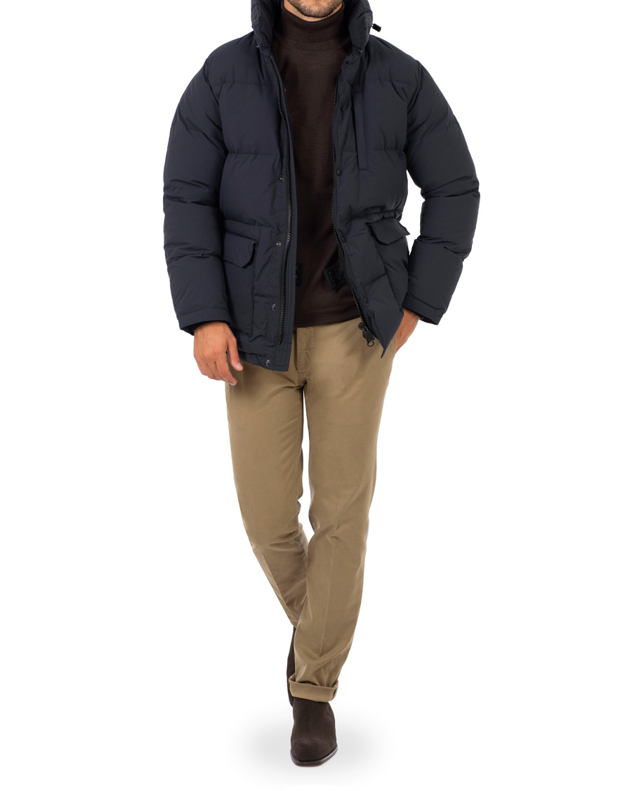 Homme | Manteaux Et Vestes | Aspesi | Moschino Down Hooded Jacket Navy