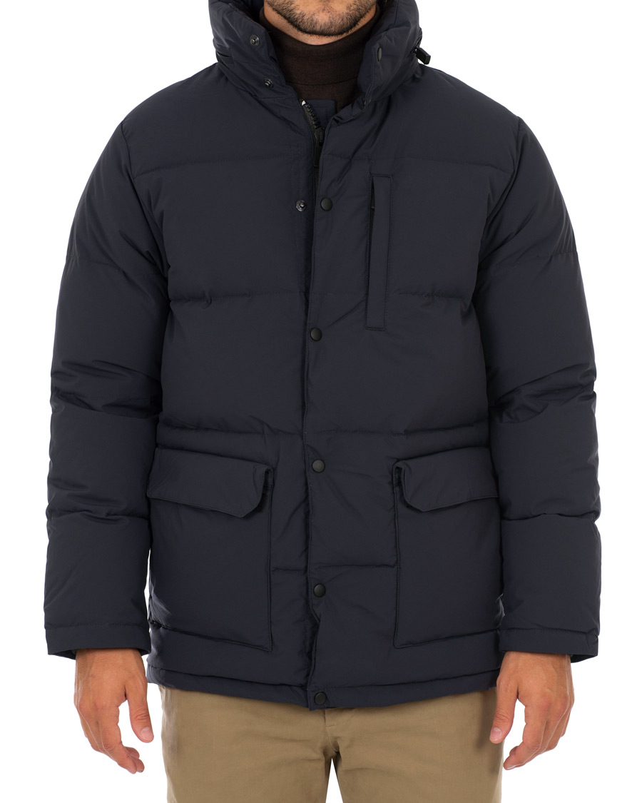 Homme | Manteaux Et Vestes | Aspesi | Moschino Down Hooded Jacket Navy