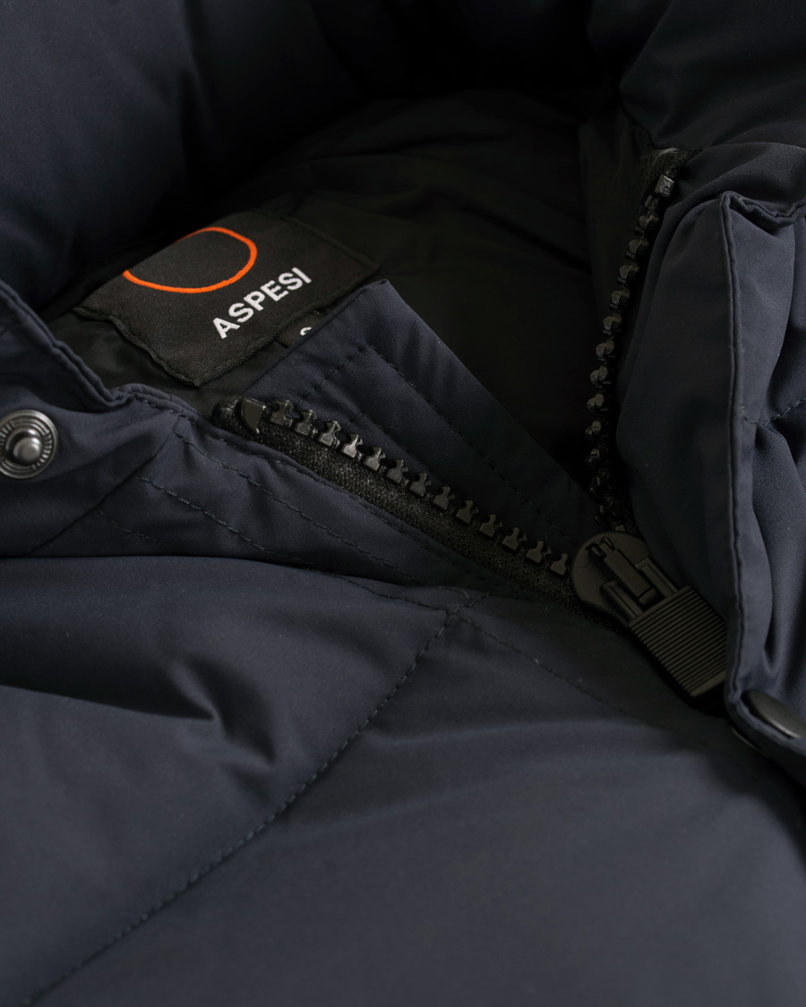 Homme | Manteaux Et Vestes | Aspesi | Moschino Down Hooded Jacket Navy