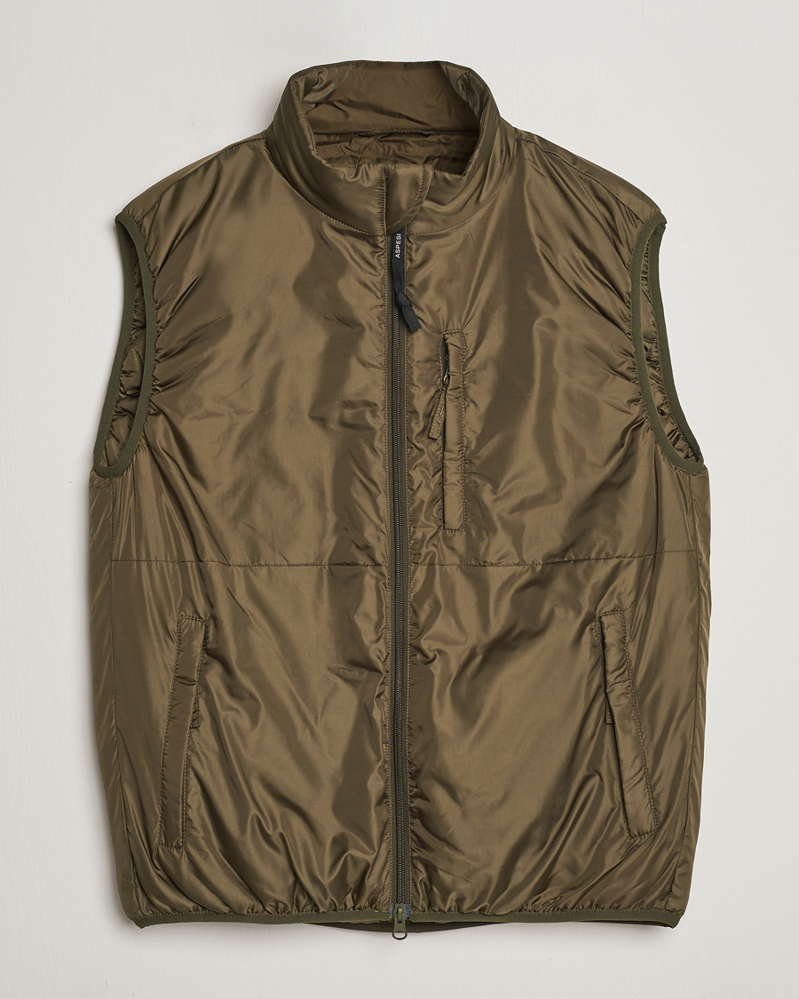 Homme | Manteaux Et Vestes | Aspesi | Jil Padded Vest Dark Military