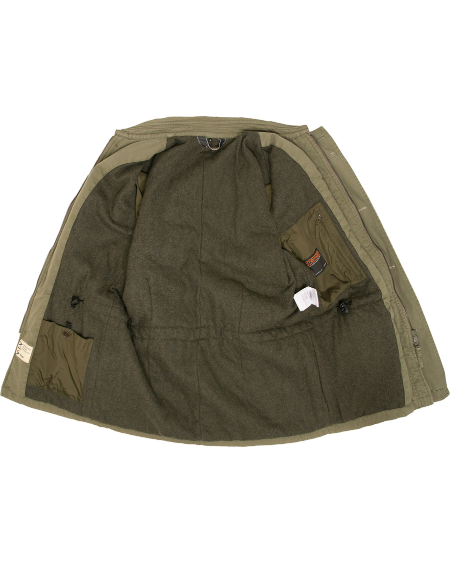 Heren | Jassen | Aspesi | Vancouver Lined Cotton Field Jacket Army Green